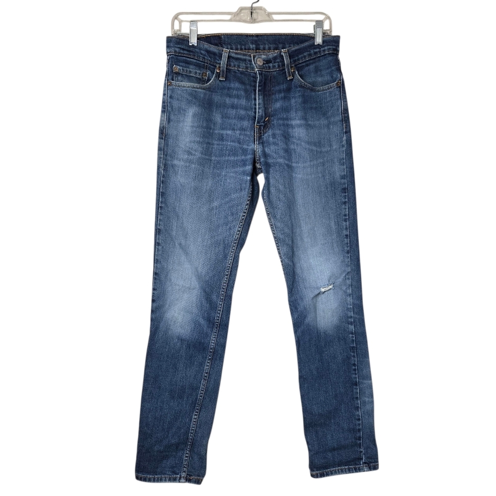 Levis 511‎ Slim Fit Mid-Rise Blue Denim Jeans 30x32
